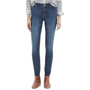 Madewell 26 Tall (US 2) 9” High Riser Skinny Skinny Jeans Women’s Stretch